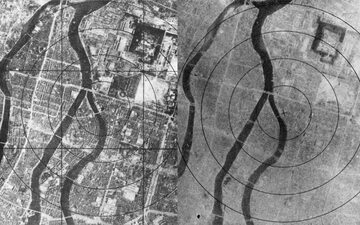 Hiroszima przed i po zrzuceniu bomby atomowej