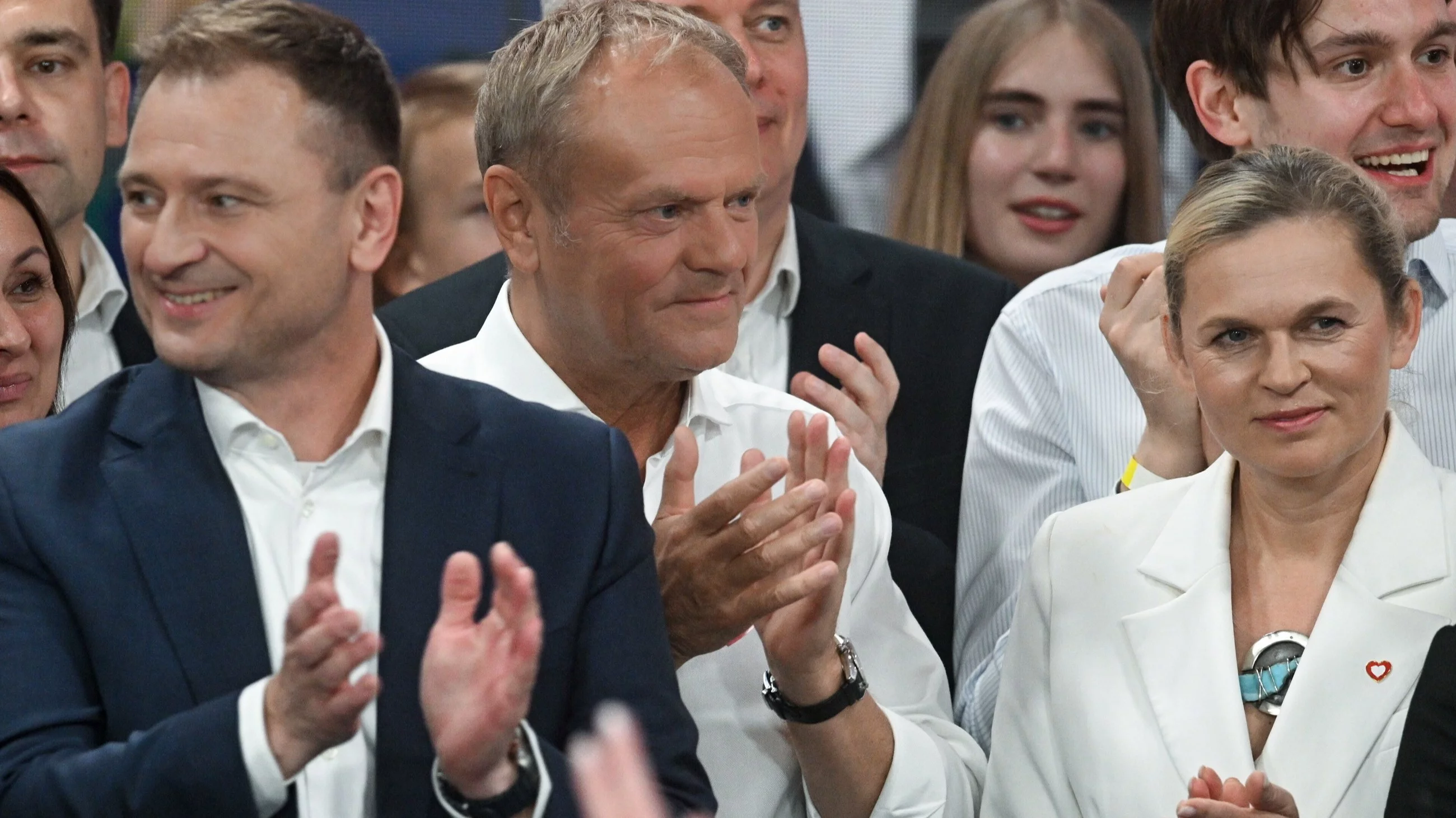 S. Nitras, D. Tusk, B. Nowacka