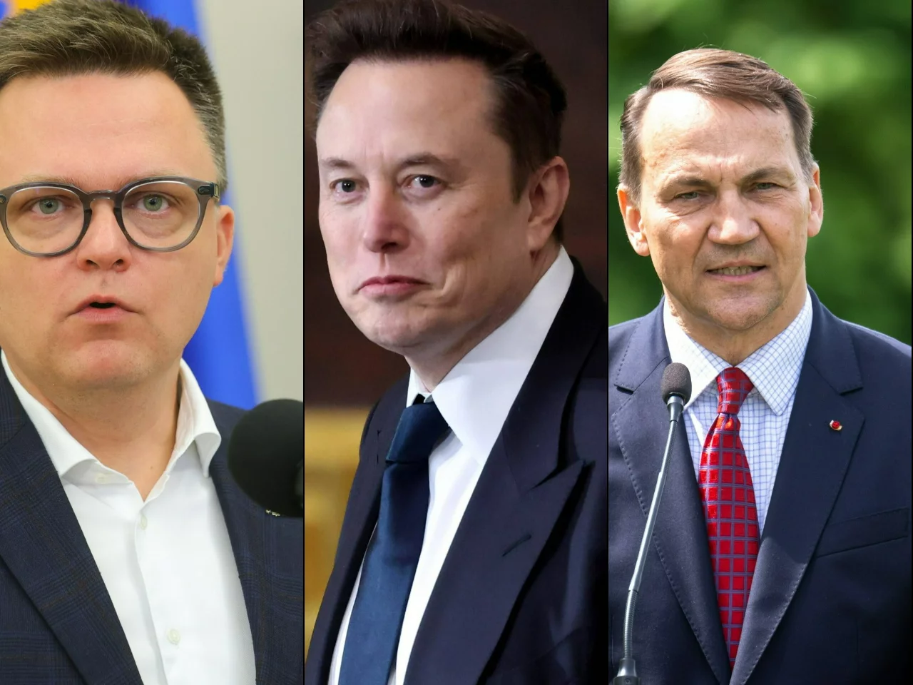 Szymon Hołownia, Elon Musk, Radosław Sikorski