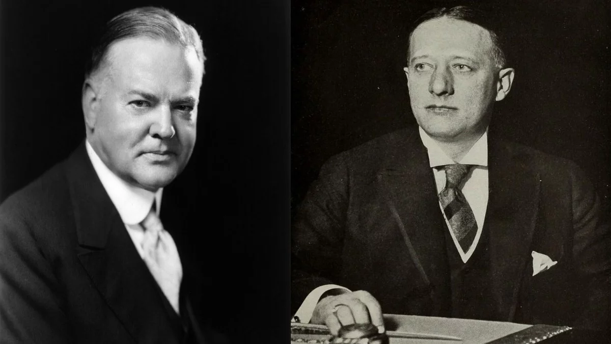 Herbert Hoover (L) Alfred Smith (P)