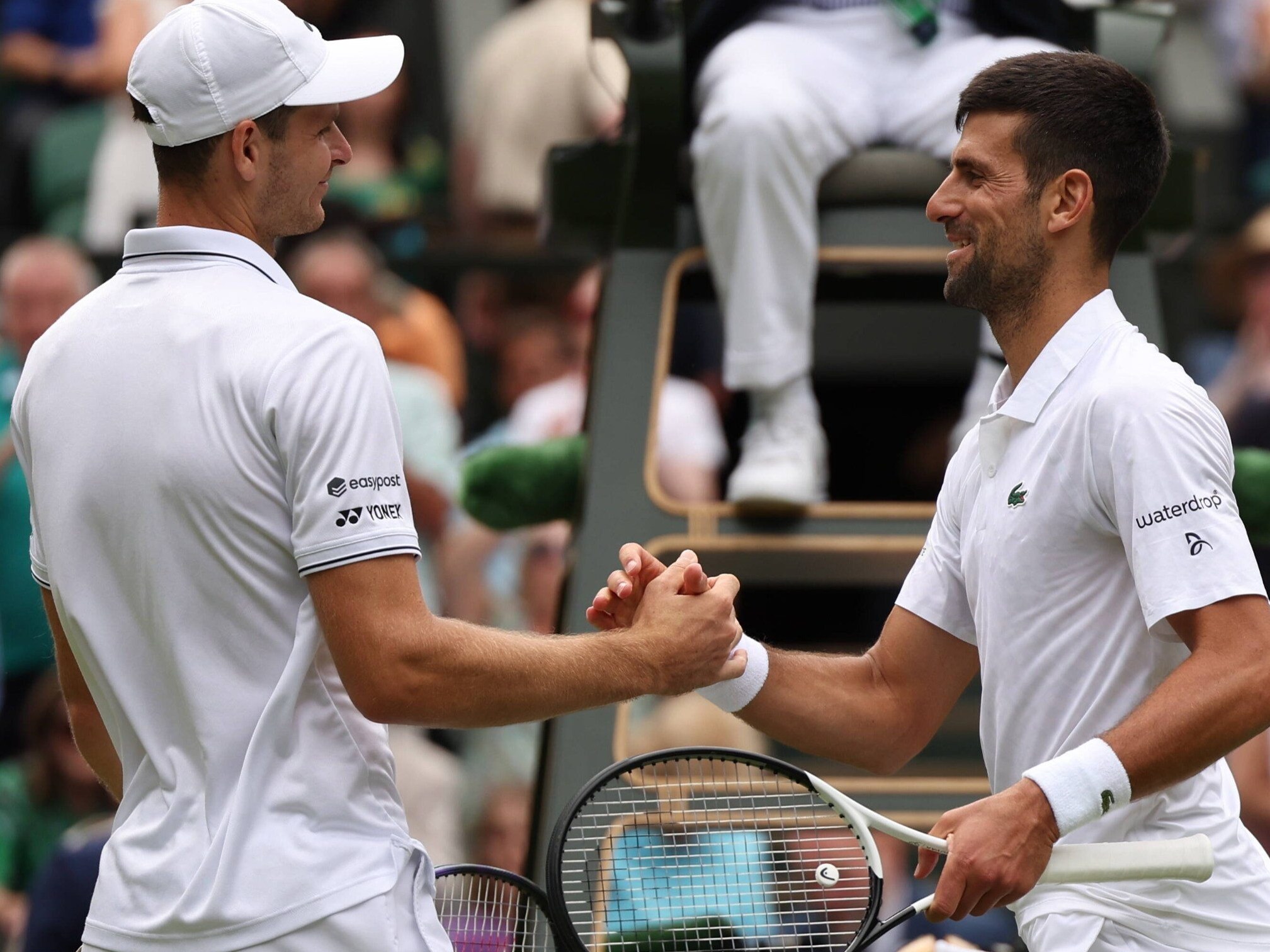 Wimbledon 2023. Hubert Hurkacz nie dał rady Novakowi Djokovicowi