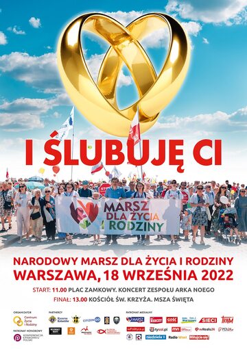 „I ślubuję Ci” oficjalny plakat Narodowego Marszu dla Życia i Rodziny