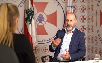 Ibrahim Murad polityk Syriac Union Party w rozmowie z dziennikarką Magdą Groń