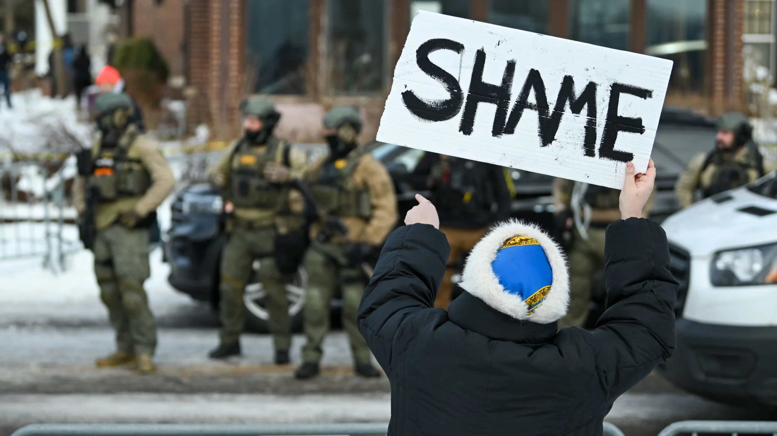 Protest przeciw ICE w Minneapolis