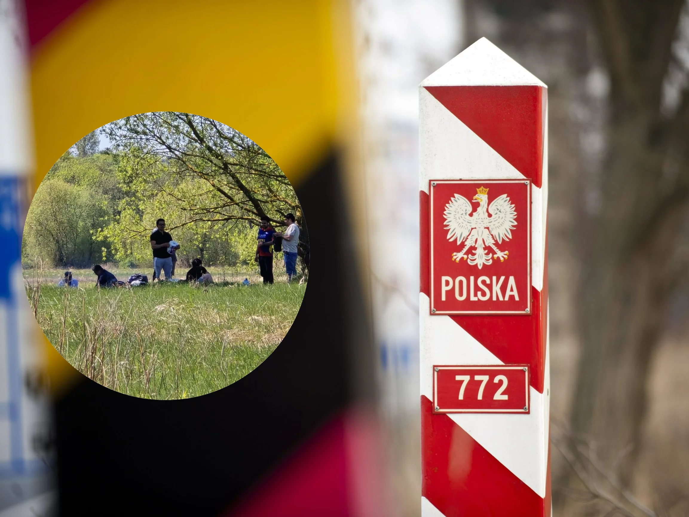 Granica polsko-niemiecka, zdjęcie ilustracyjne. Imigranci w okolicy Słubic