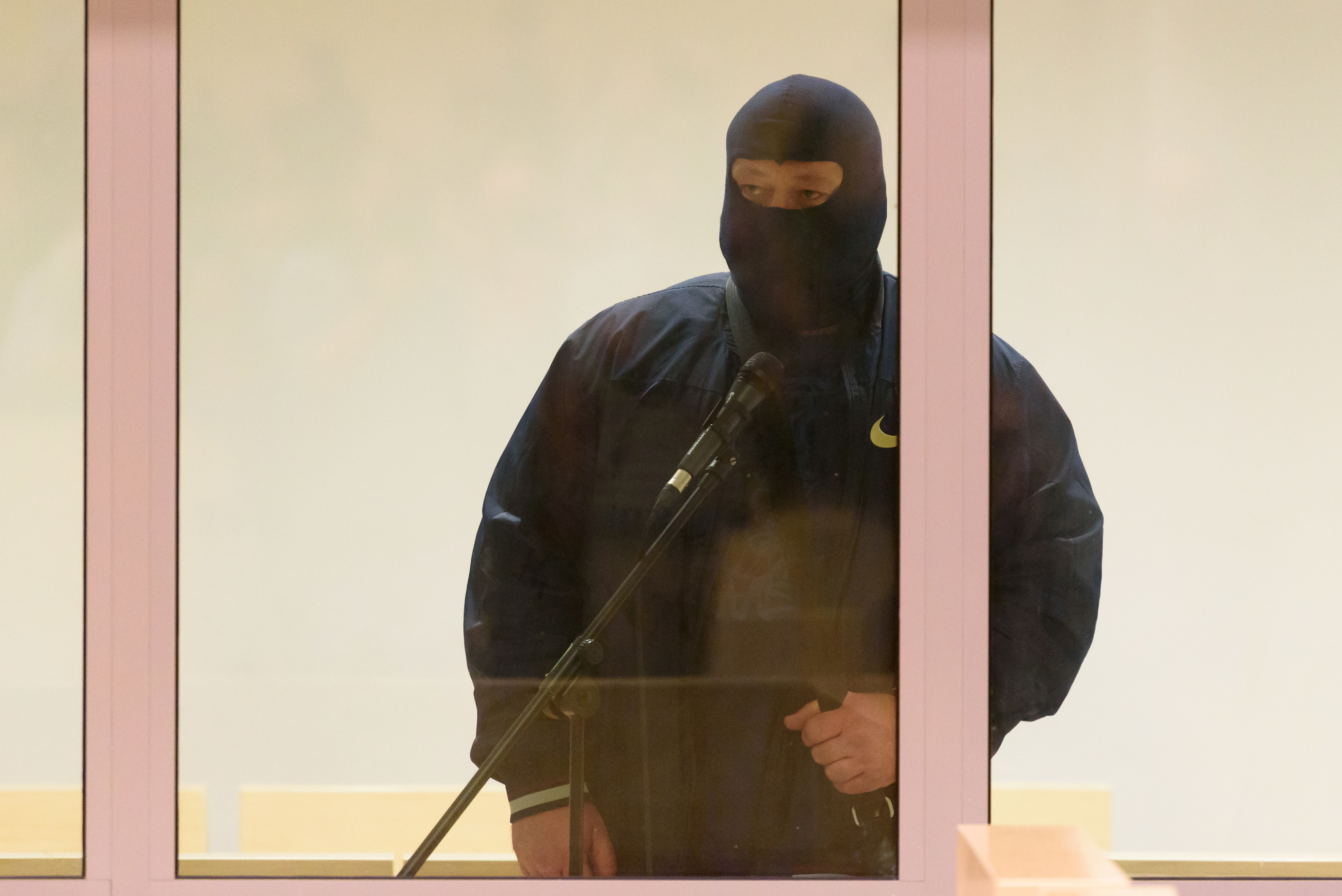 Świadek Jarosław Sokołowski "Masa" zeznaje w trakcie rozprawy w procesie Aleksandra Gawronika