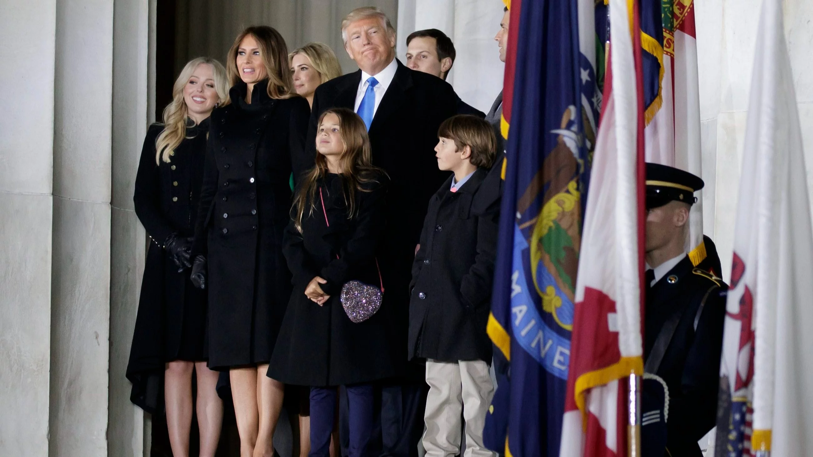 Prezydent Donald Trump z rodziną