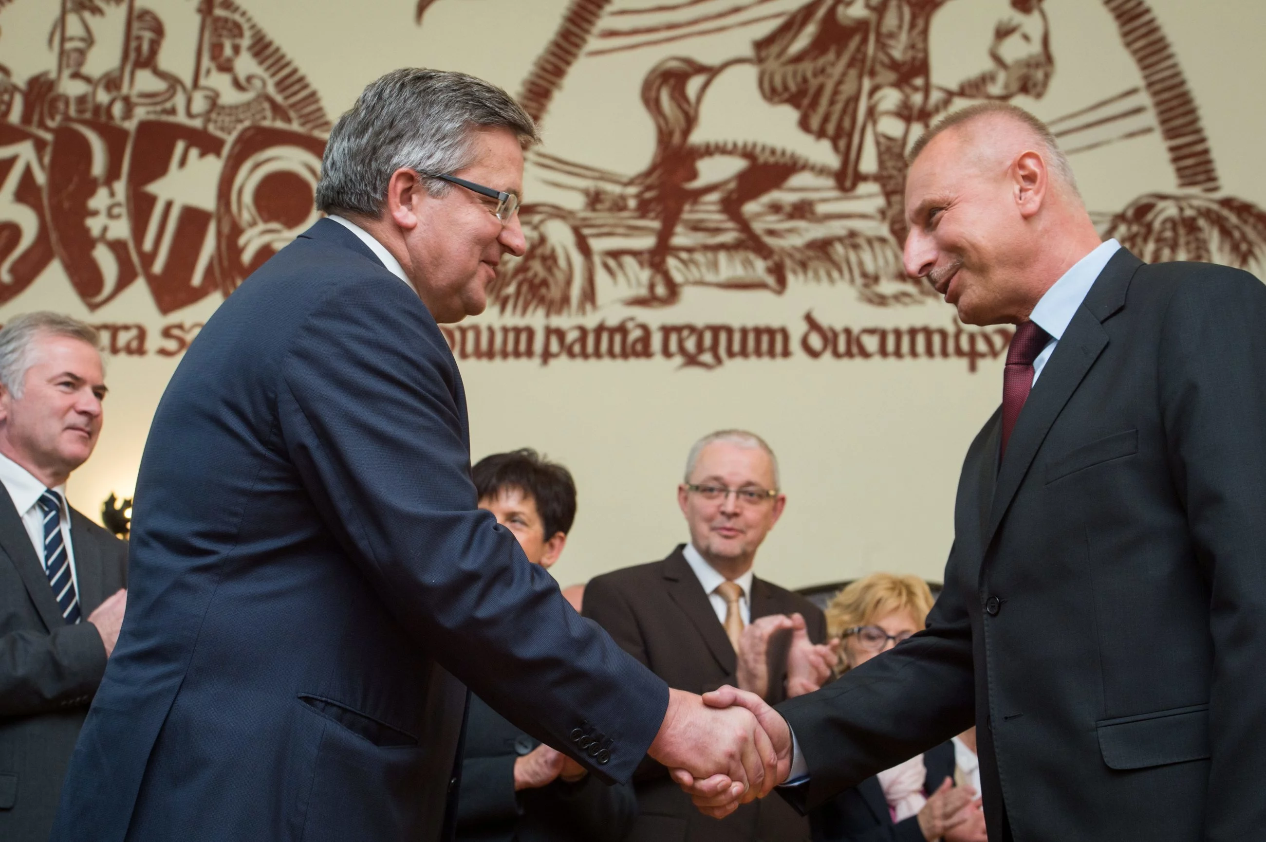 Bronisław Komorowski i Ryszard Brejza