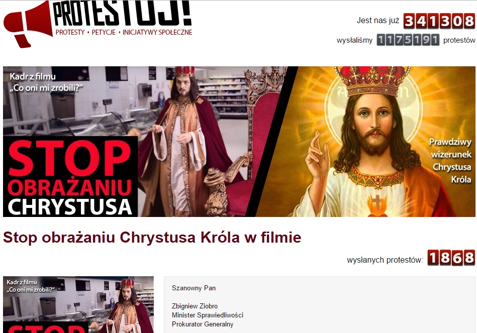 Protest w serwisie protestuj.pl