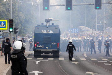 Interwencja policji podczas marszu LGBT w Białymstoku