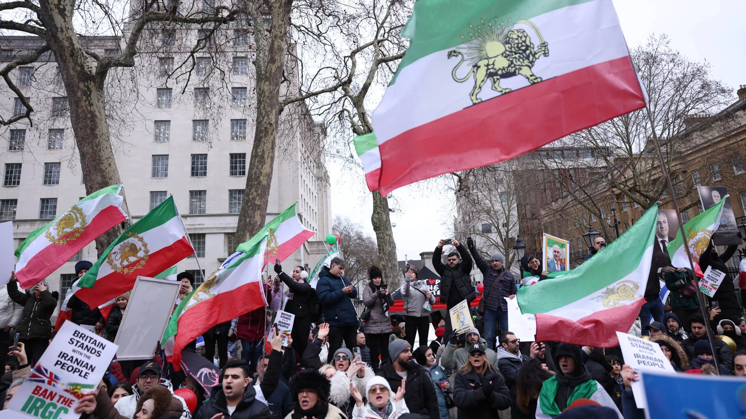 Londyn. Demonstracja przeciwników władzy islamskiej w Iranie