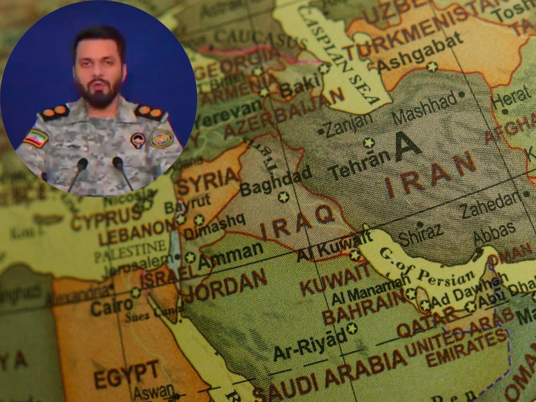 Rzecznik Centralnego Dowództwa Sił Zbrojnych Iranu Ebrahim Zolfaghari