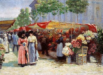 J. Pankiewicz, „Targ na kwiaty przed
kościołem św. Magdaleny w Paryżu"