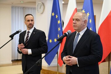 Jacek Sasin i Janusz Kowalski