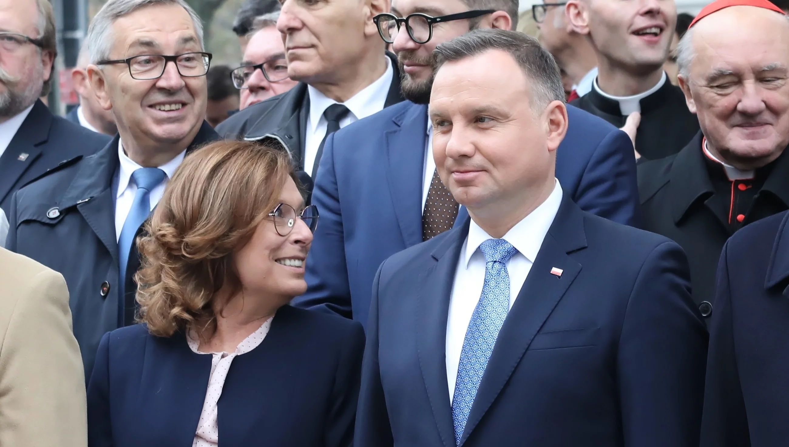 Wicemarszałek Sejmu Małgorzata Kidawa-Błońska i prezydent Andrzej Duda