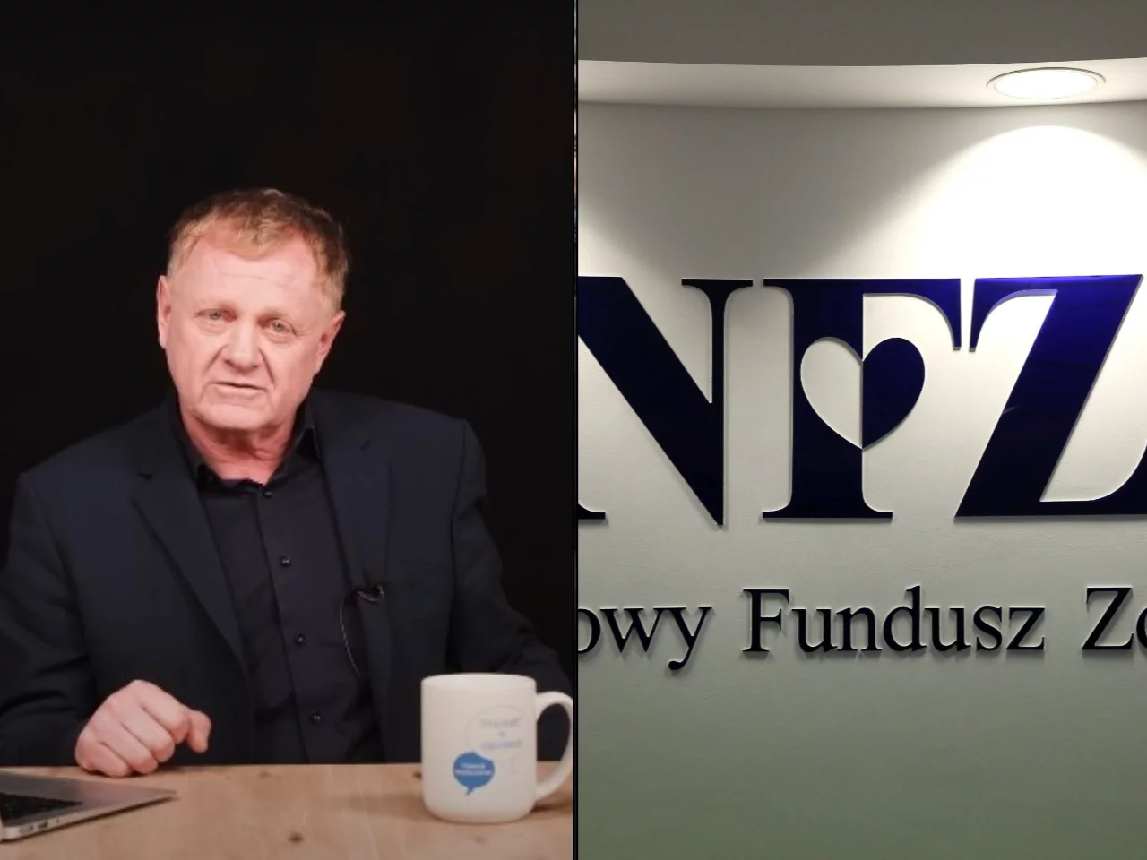 Tomasz Wróblewski. Logo NFZ