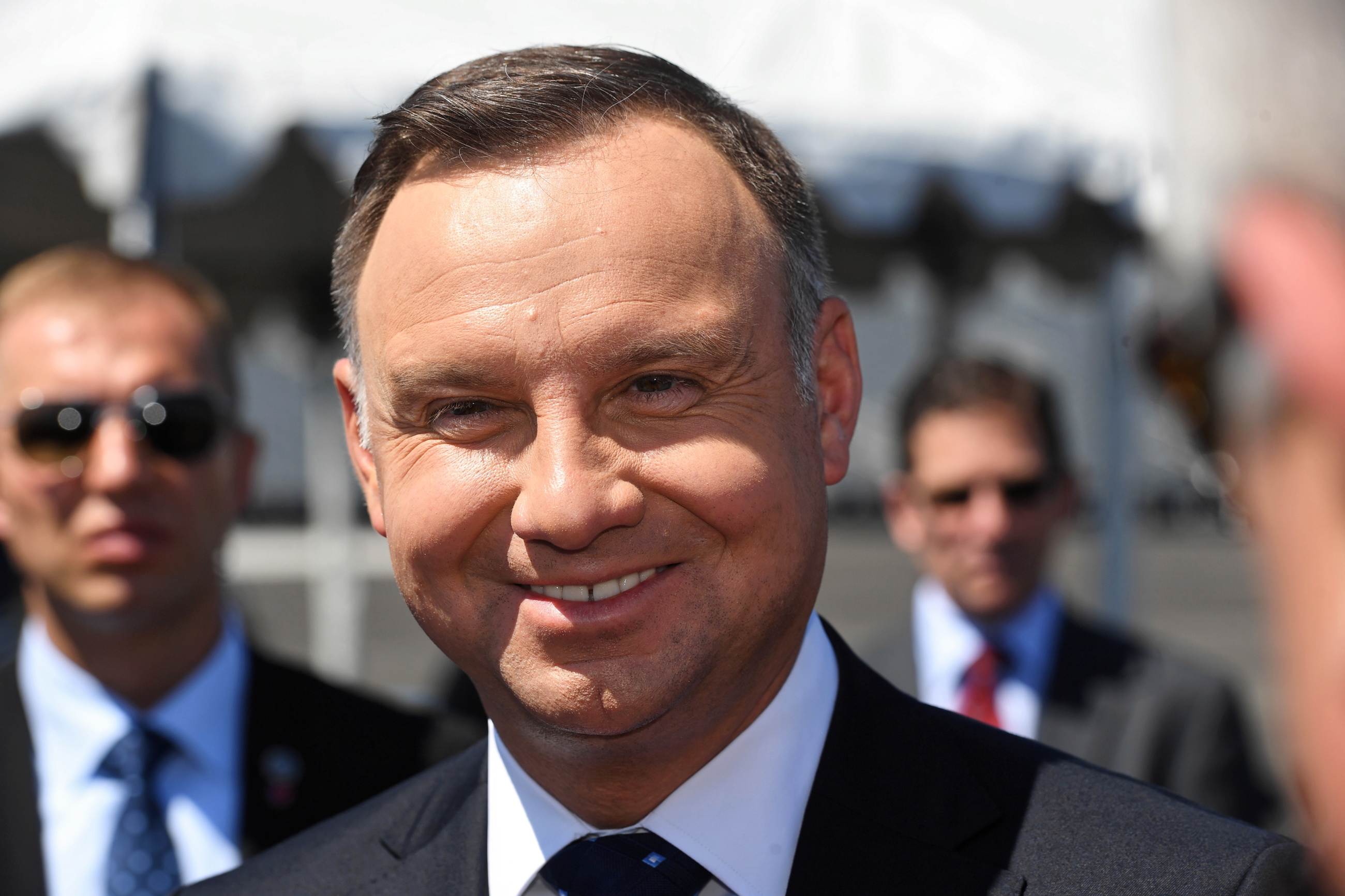 Andrzej Duda podczas wizyty w USA