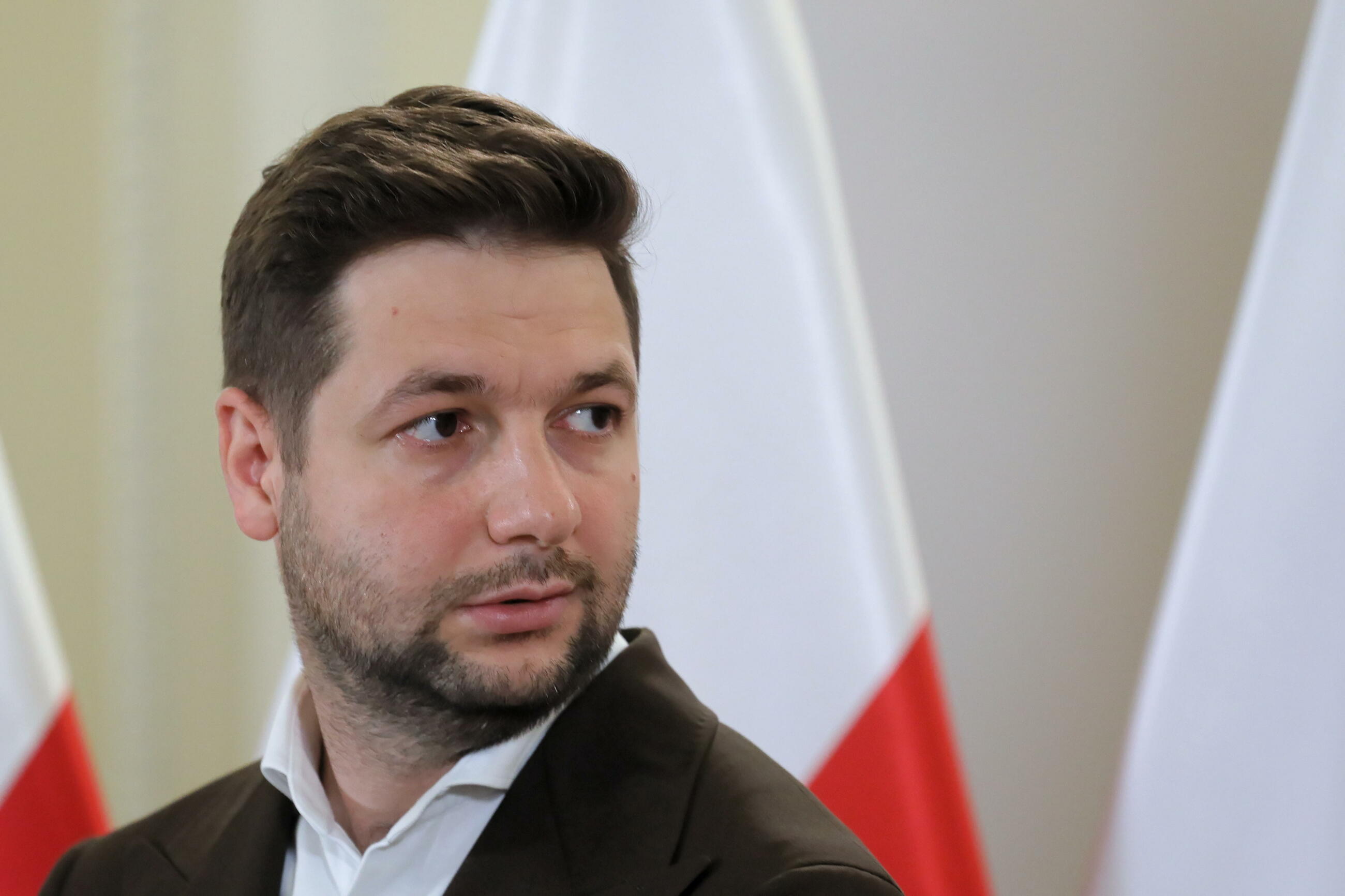 Patryk Jaki w siedzibie Ministerstwa Sprawiedliwości