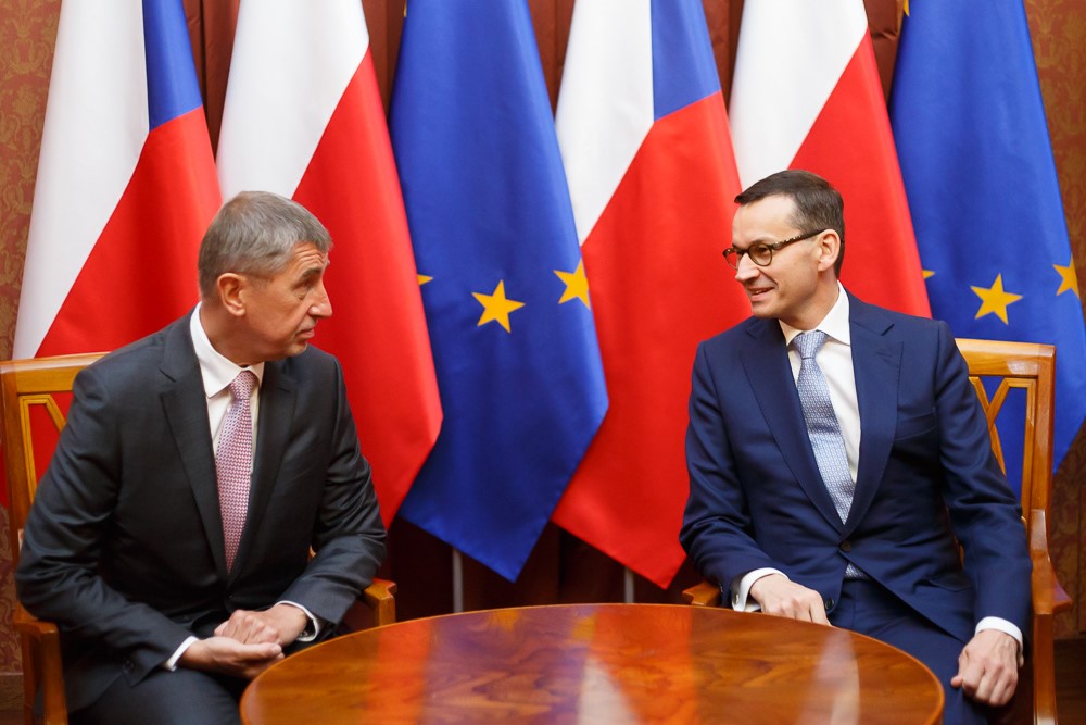 Spotkanie premiera Mateusza Morawieckiego z premierem Czech Andrejem Babišem