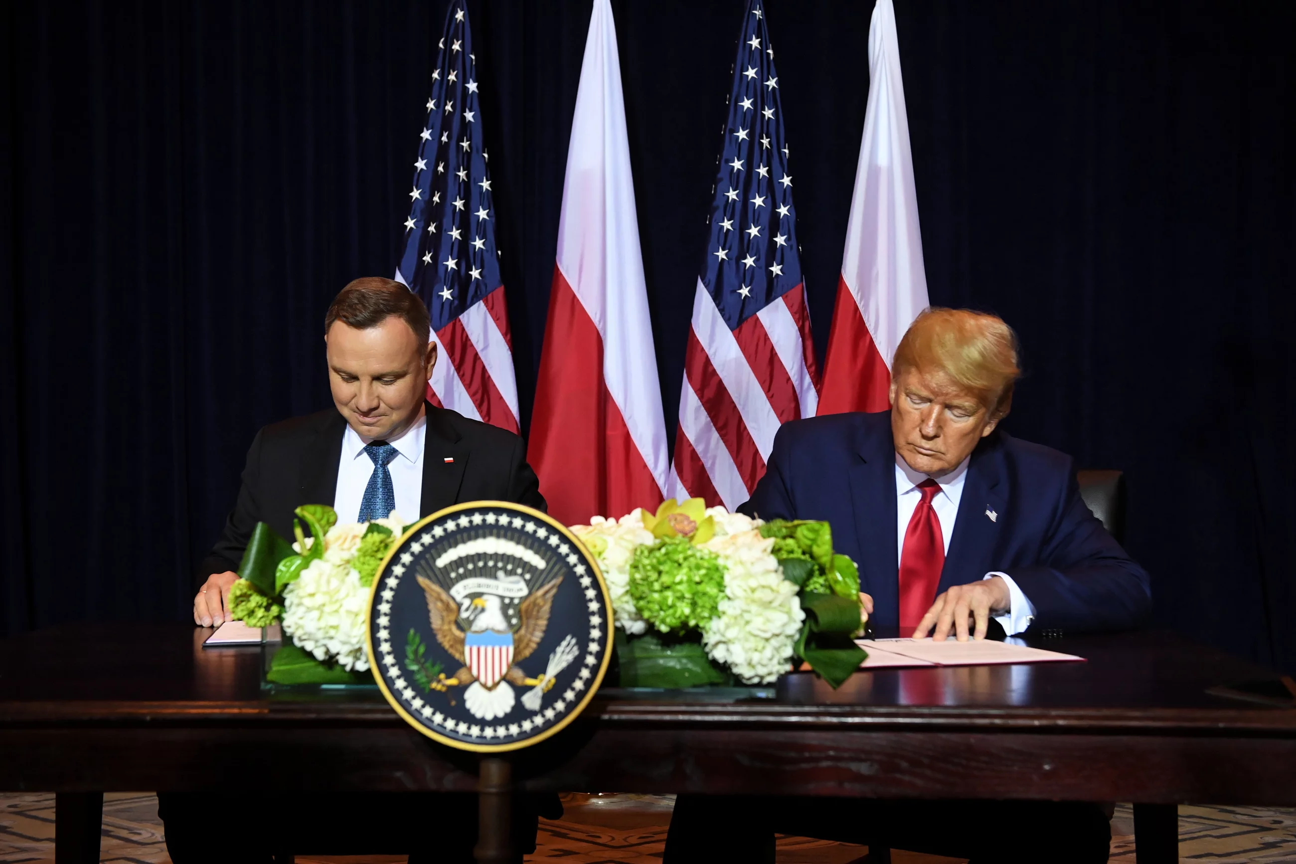 Andrzej Duda i Donald Trump