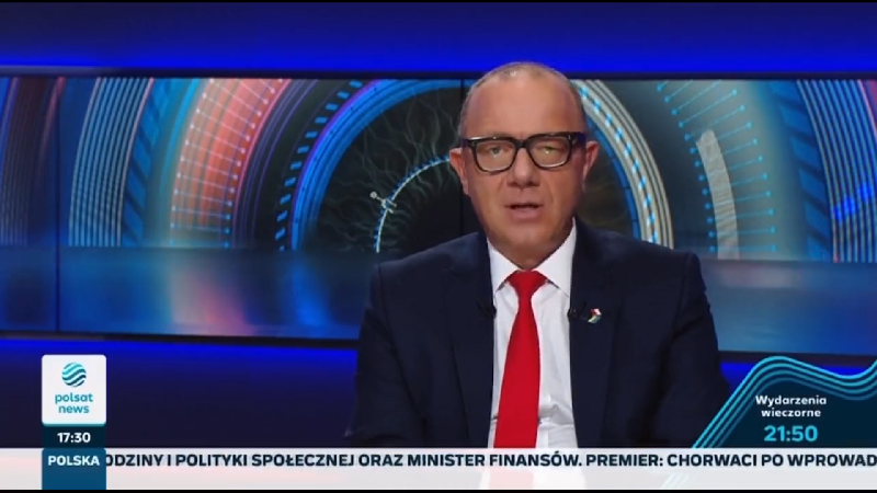 Dziennikarz Polsat News Grzegorz Jankowski