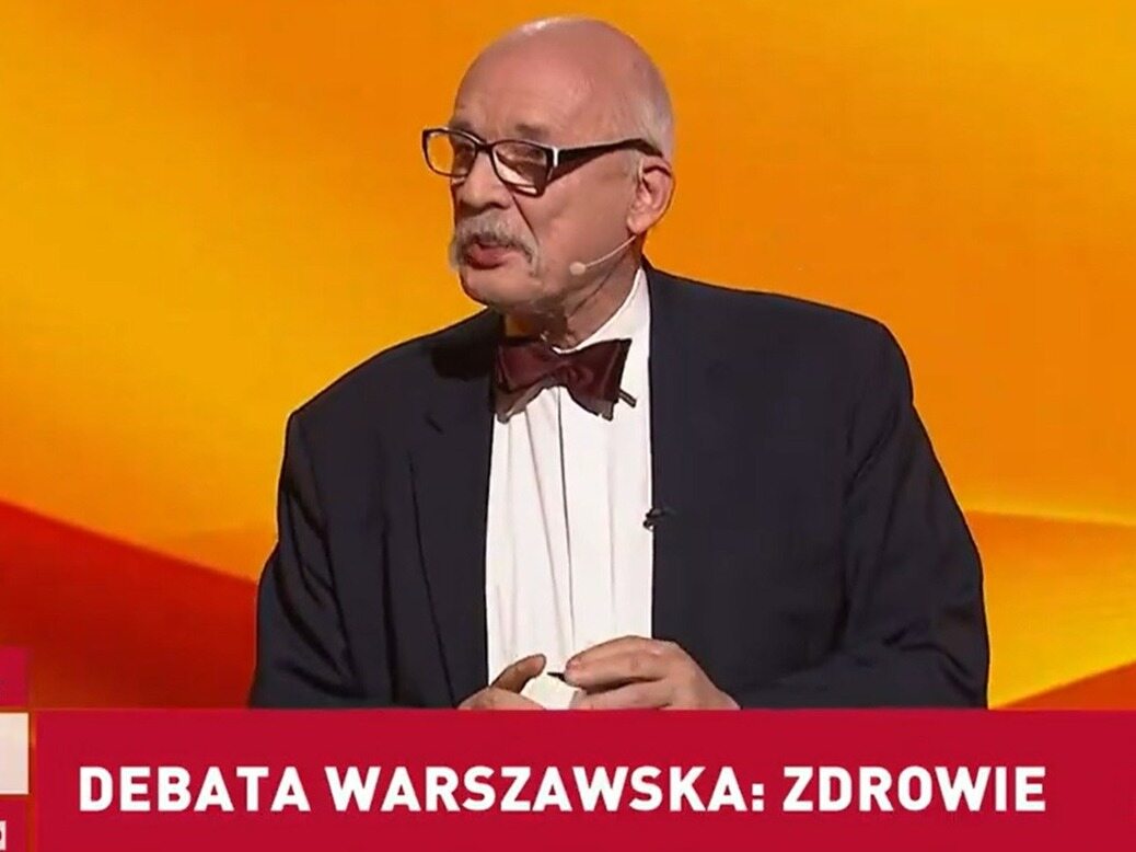 Débat sur TVP.  Korwin-Mikke a lancé un cricket sur Trzaskowski