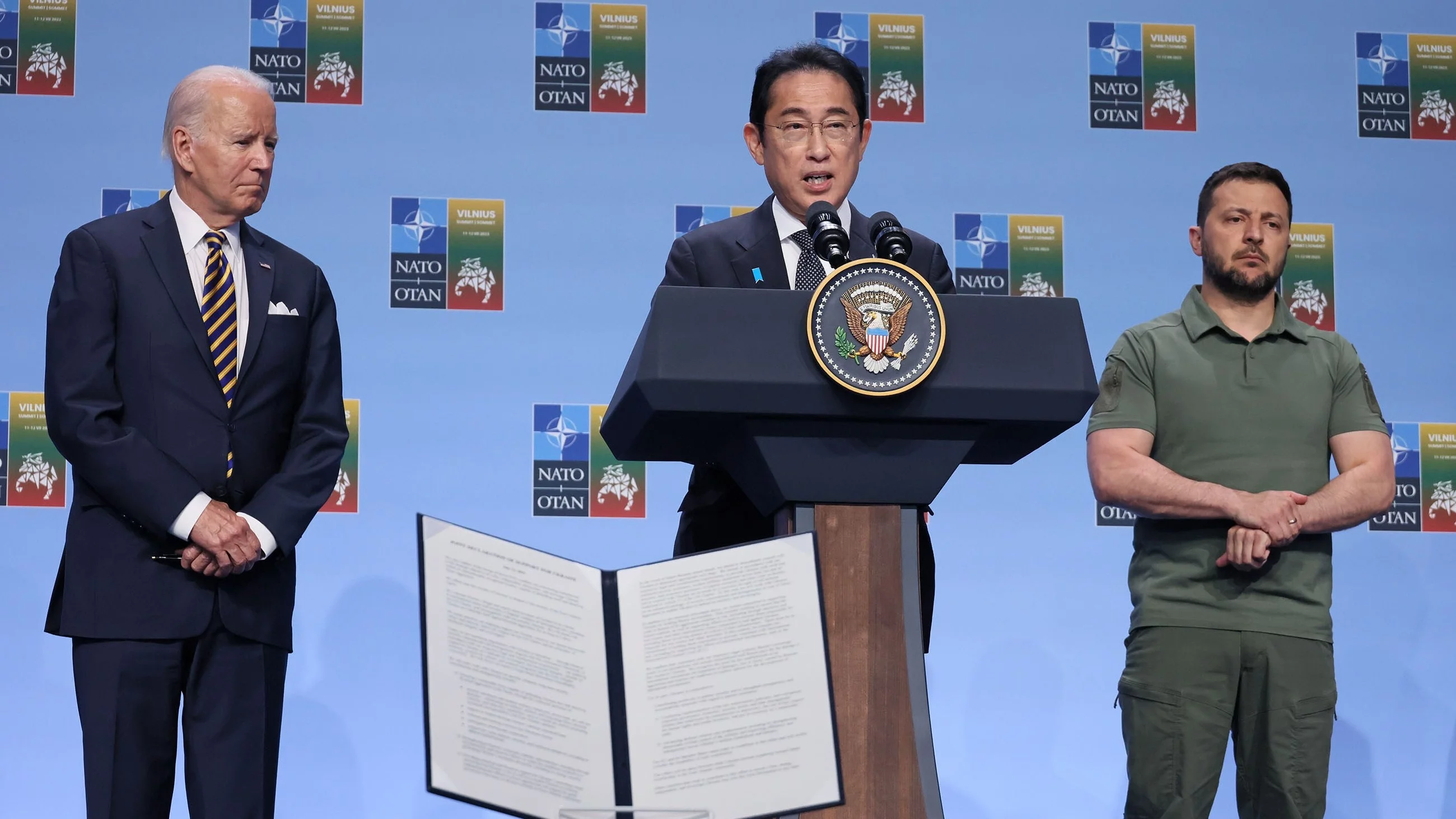 Premier Japonii Fumio Kishida na szczycie NATO w Wilnie