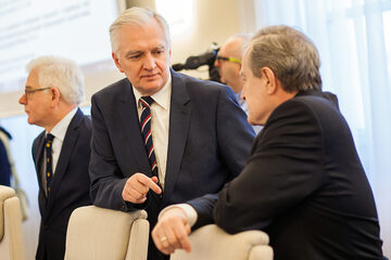 Jarosław Gowin na posiedzeniu rządu