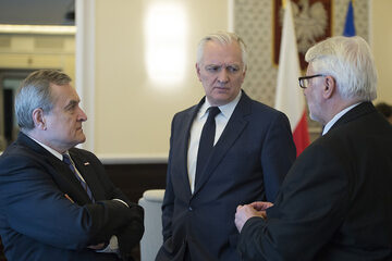 Jarosław Gowin podczas posiedzenia rządu