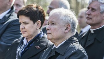 Jarosław Kaczyński i Beata Szydło (PiS)