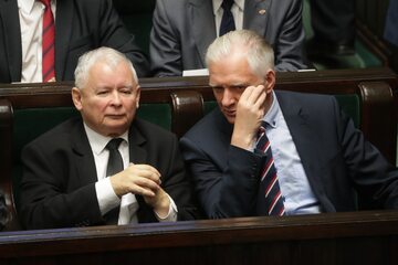 Jarosław Kaczyński i Jarosław Gowin, Sejm