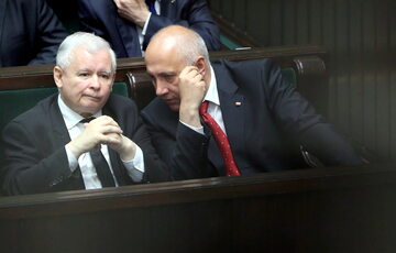 Jarosław Kaczyński i Joachim Brudziński