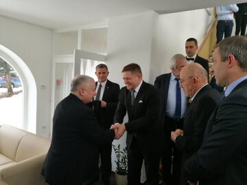 Jarosław Kaczyński i Robert Fico