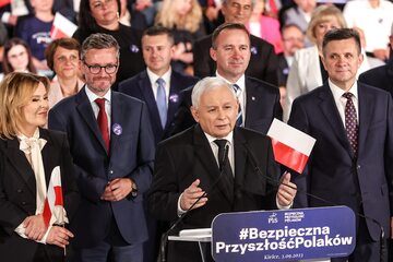 Jarosław Kaczyński w Kielcach w ramach kampanii wyborczej PiS