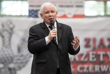 Jarosław Kaczyński w Spale