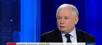 Jarosław Kaczyński w TVP Info