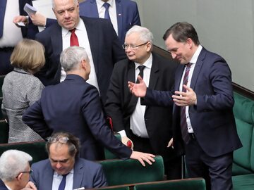 Jarosław Kaczyński, Zbigniew Ziobro, Jacek Sasin