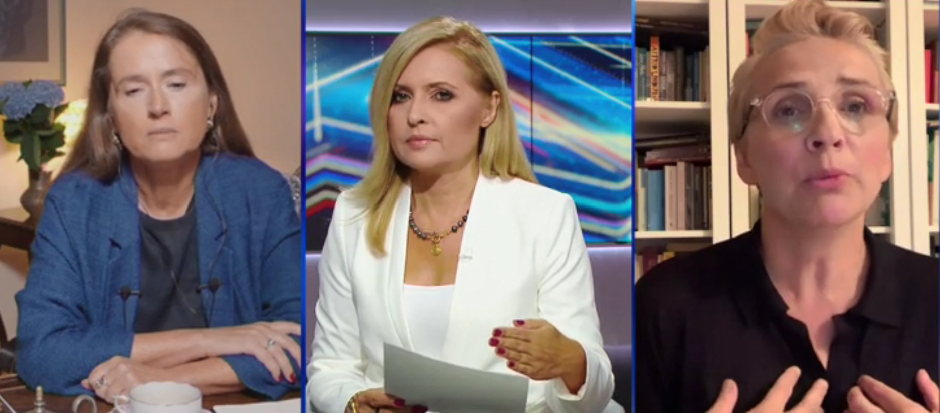 O zachowaniu aktywisty w studiu Polsat News rozmawiały Monika Jaruzelska, warszawska radna i publicystka, oraz Joanna Scheuring-Wielgus z Wiosny Roberta Biedronia.