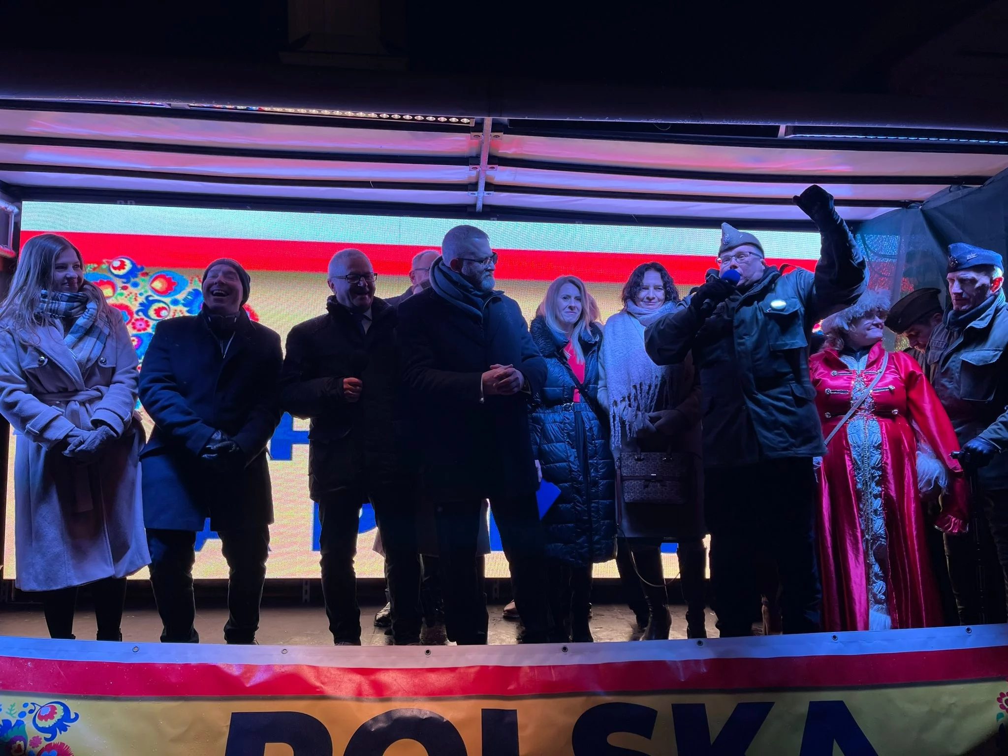 "Jaszczur" i "Ludwiczek" wyszli na wolność. Pojawili się na marszu Brauna