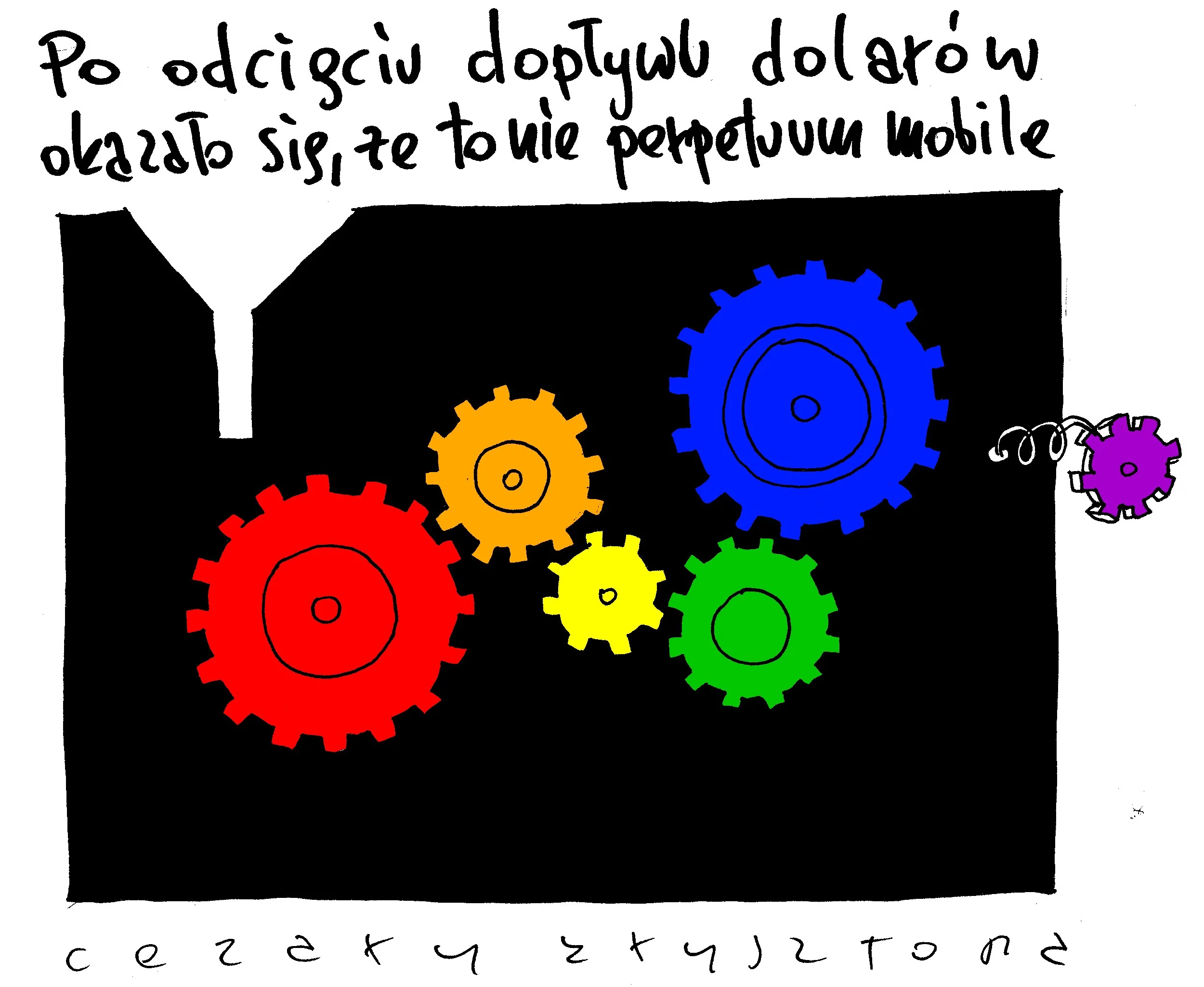 Rysunek Cezarego Krysztopy