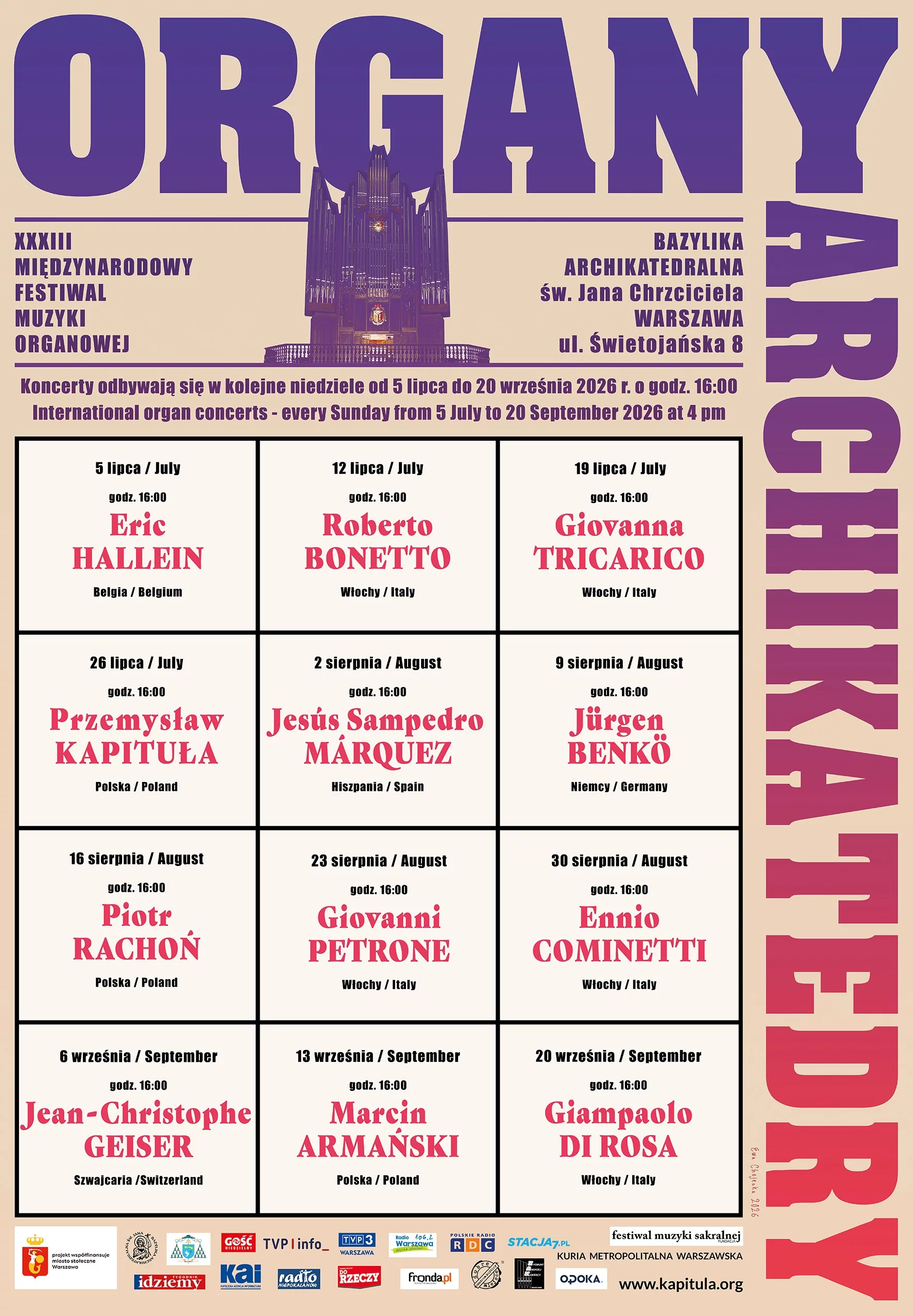 ORGANY ARCHIKATEDRY
