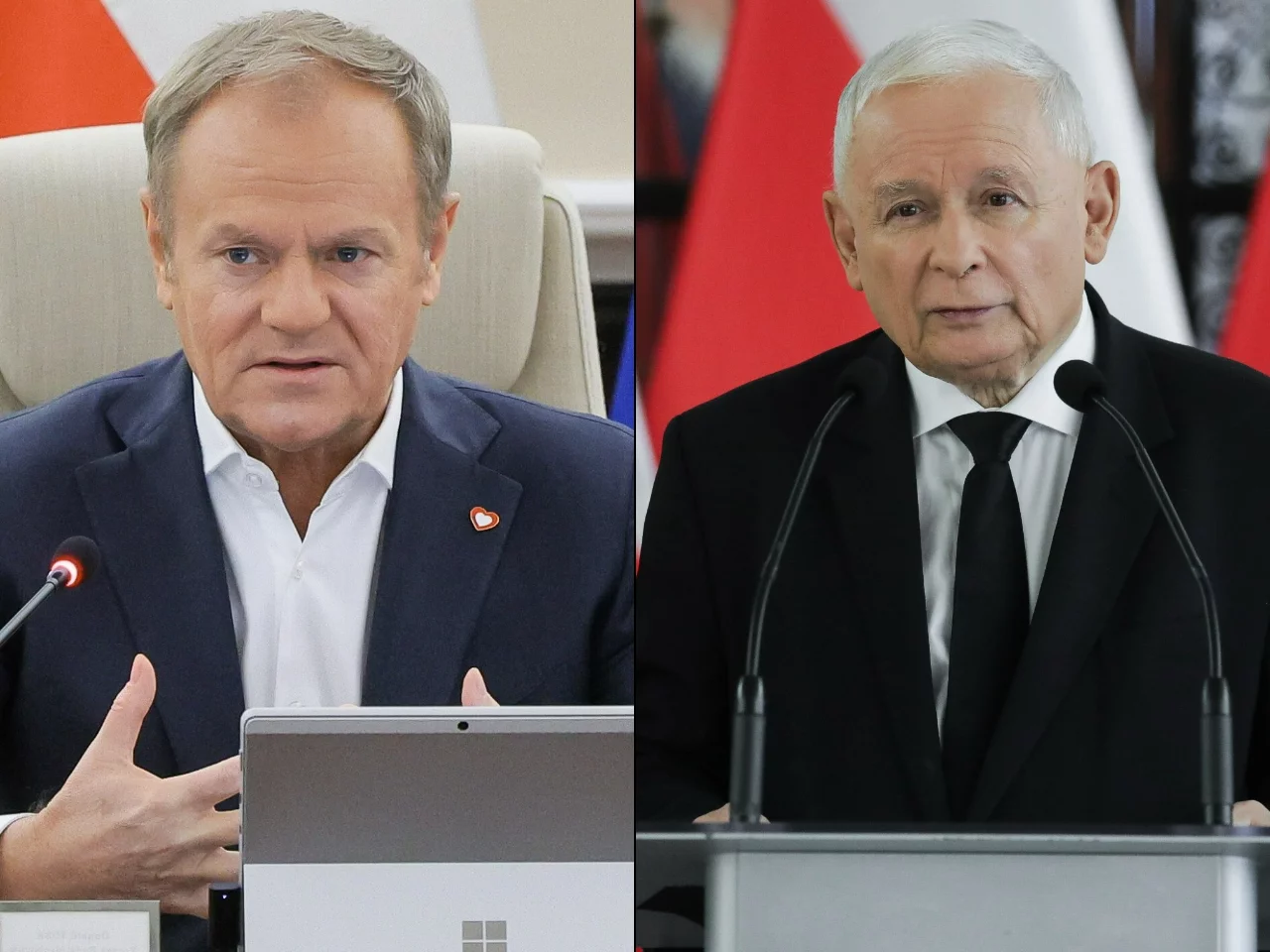 Donald Tusk i Jarosław Kaczyński