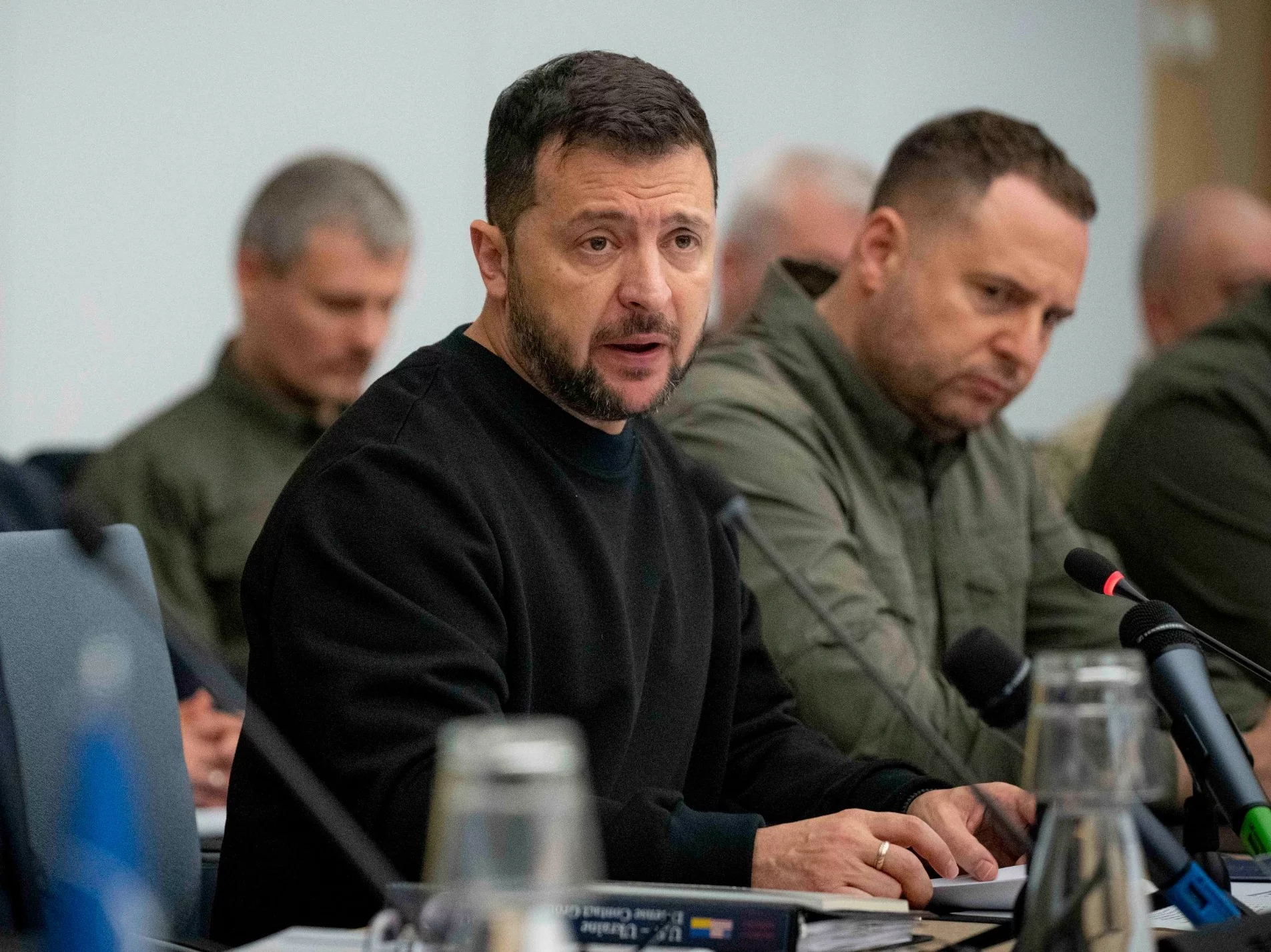 Wołodymyr Zełenski i Andrij Jermak
