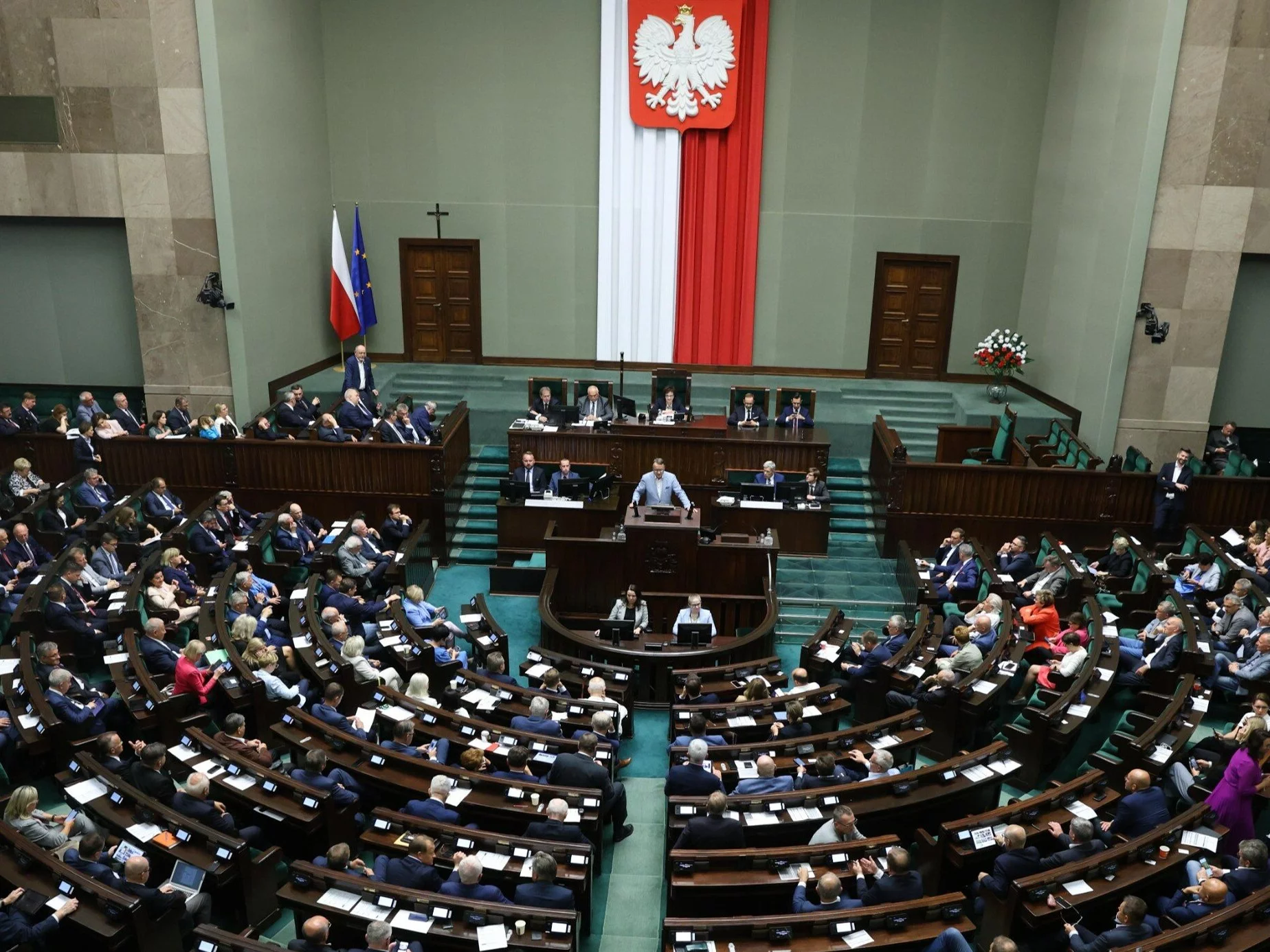 Sala plenarna podczas posiedzenia Sejmu