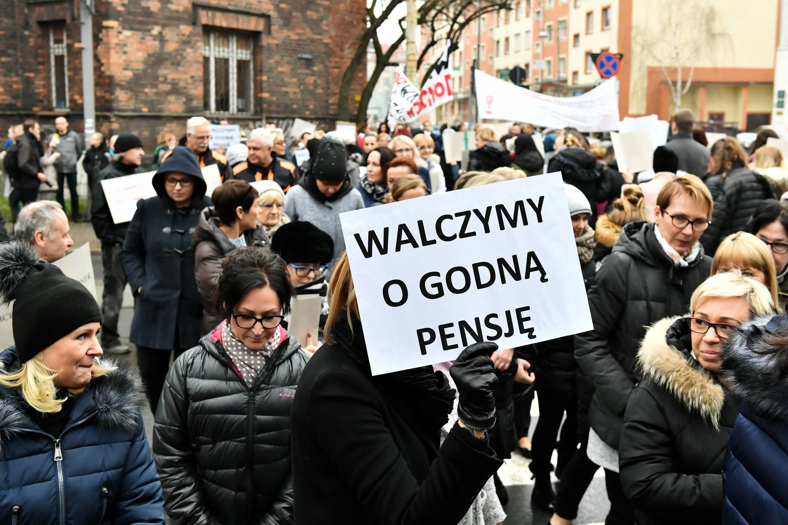 Protest pracowników sądów