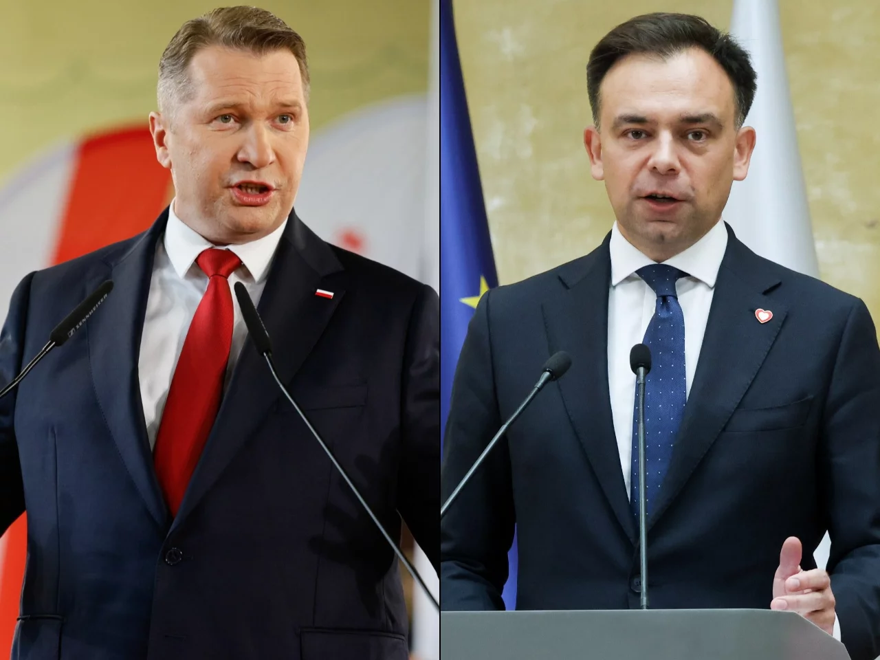 Przemysław Czarnek i Andrzej Domański