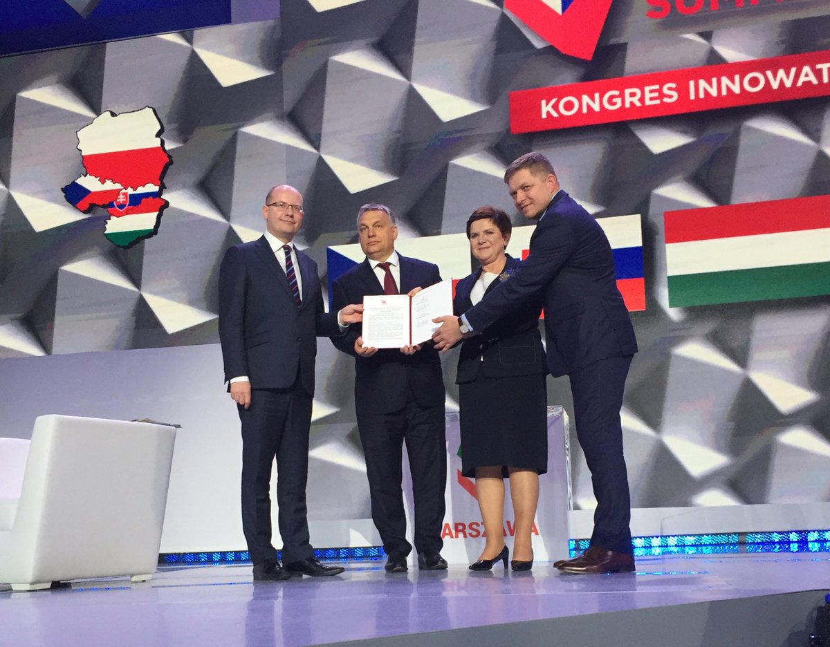 Premierzy państw Grupy V4 podpisali na Kongresie Innowatorów Deklarację Warszawską