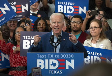 Joe Biden w trakcie kampanii wyborczej w 2020 r.