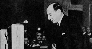 Józef Beck podczas przemówienia w Sejmie, 5 maja 1939 r.