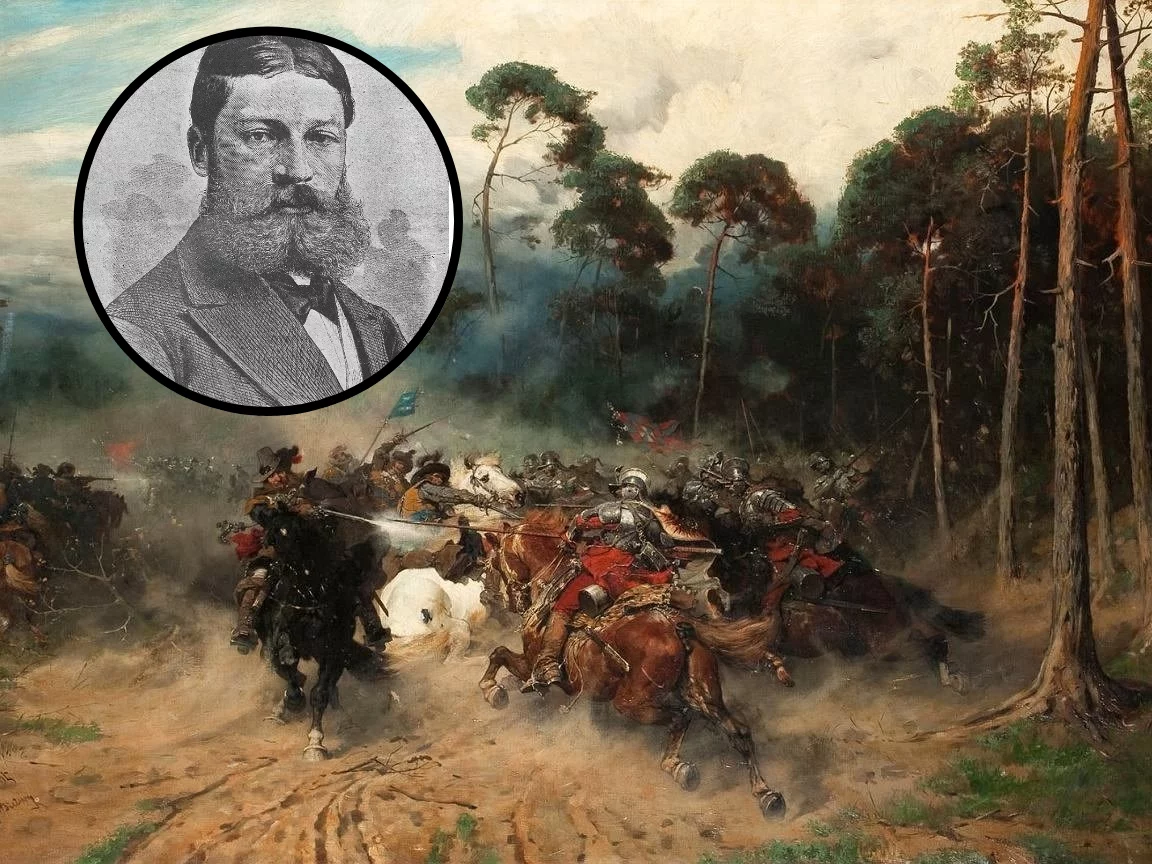 Józef Brandt. Obraz "Potyczka ze Szwedami"